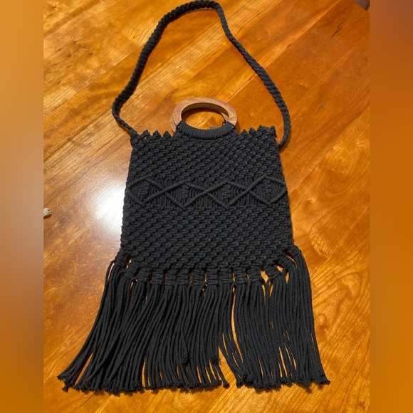 Danielle Nicole Woven Fringe Bag - Picture 3 of 5